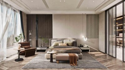 现代卧室3D模型下载